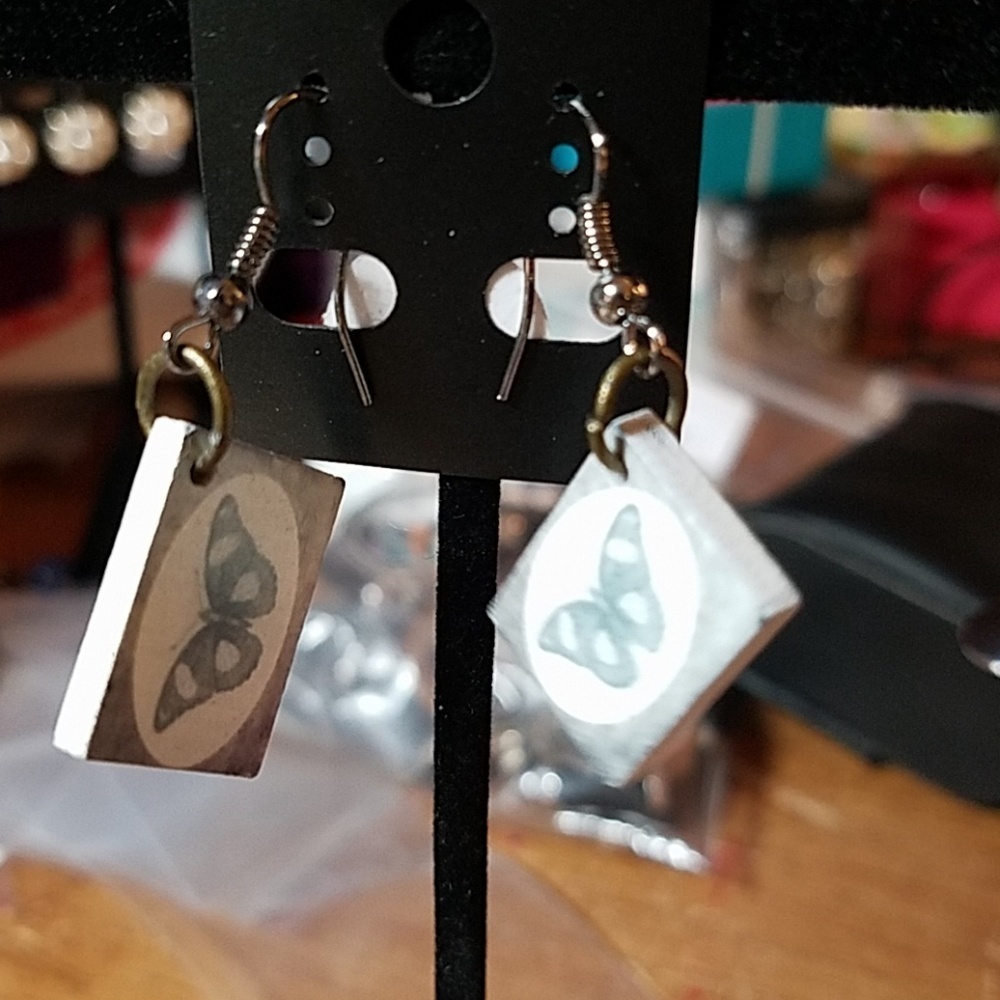 Blue Butterfly Earrings
